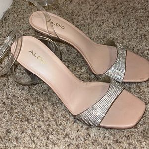 Aldo heels rhinestone